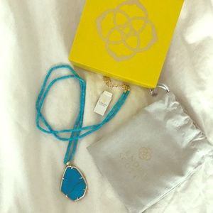Kendra Scott Beatrix Pendant Necklace In Aqua